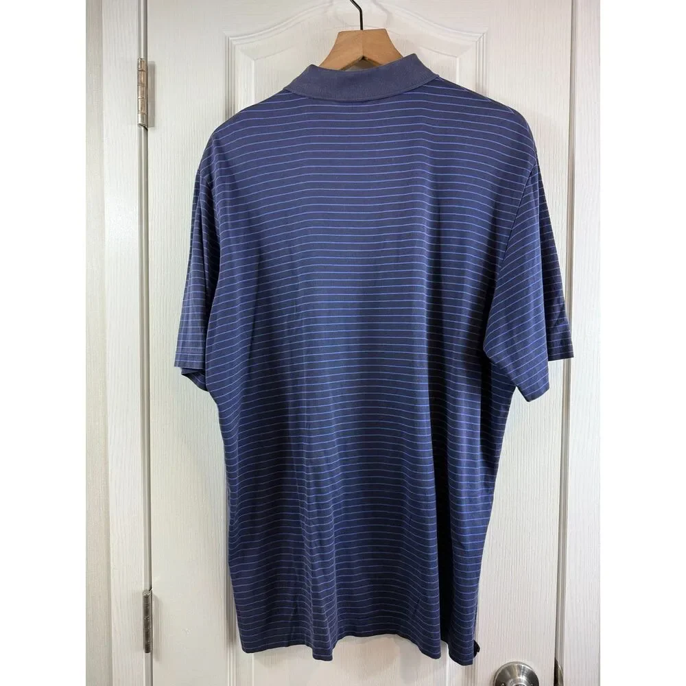 Ralph Lauren Polo Golf Pima Cotton Navy Blue Polo Shirt - Size L - ***FLAWS***